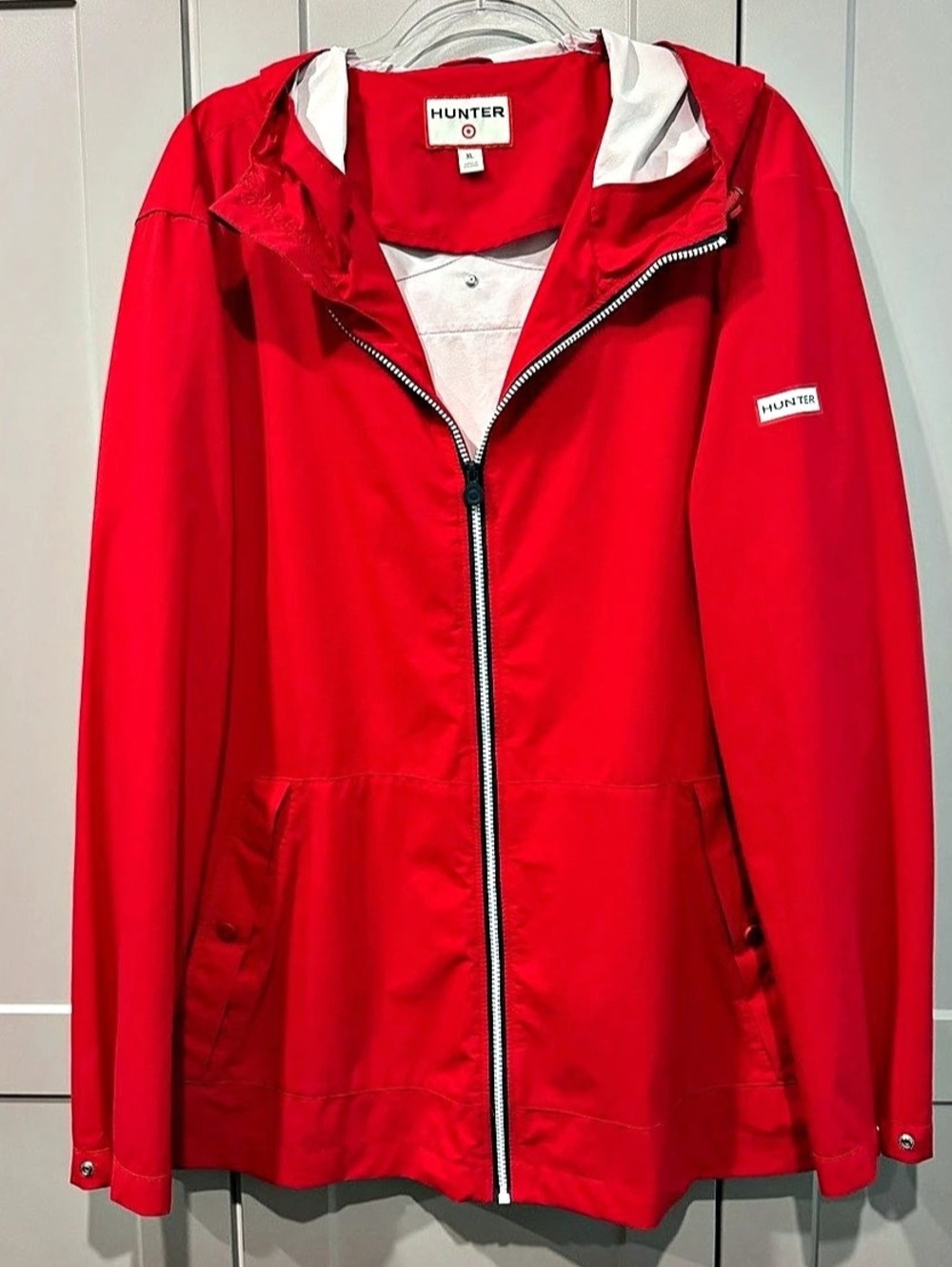 Hunter Target Collab Red Lightweight Hooded Jacket Size XL
